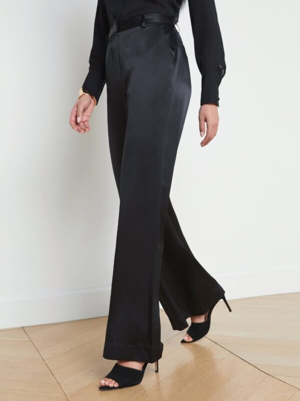 Pilar Silk Wide-Leg Pant